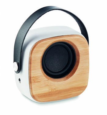 Logotrade promotional product image of: Speaker 3W with bamboo front side