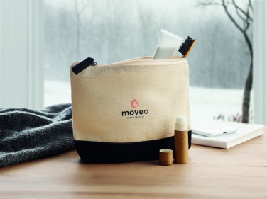Logotrade corporate gift image of: Bicolour cotton cosmetic bag