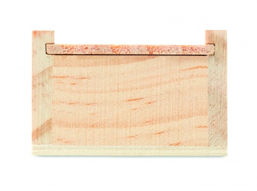 Logo trade promotional gifts picture of: Stationery set in wooden box