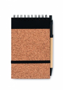 Logotrade business gifts photo of: A6 Cork notepad with pen