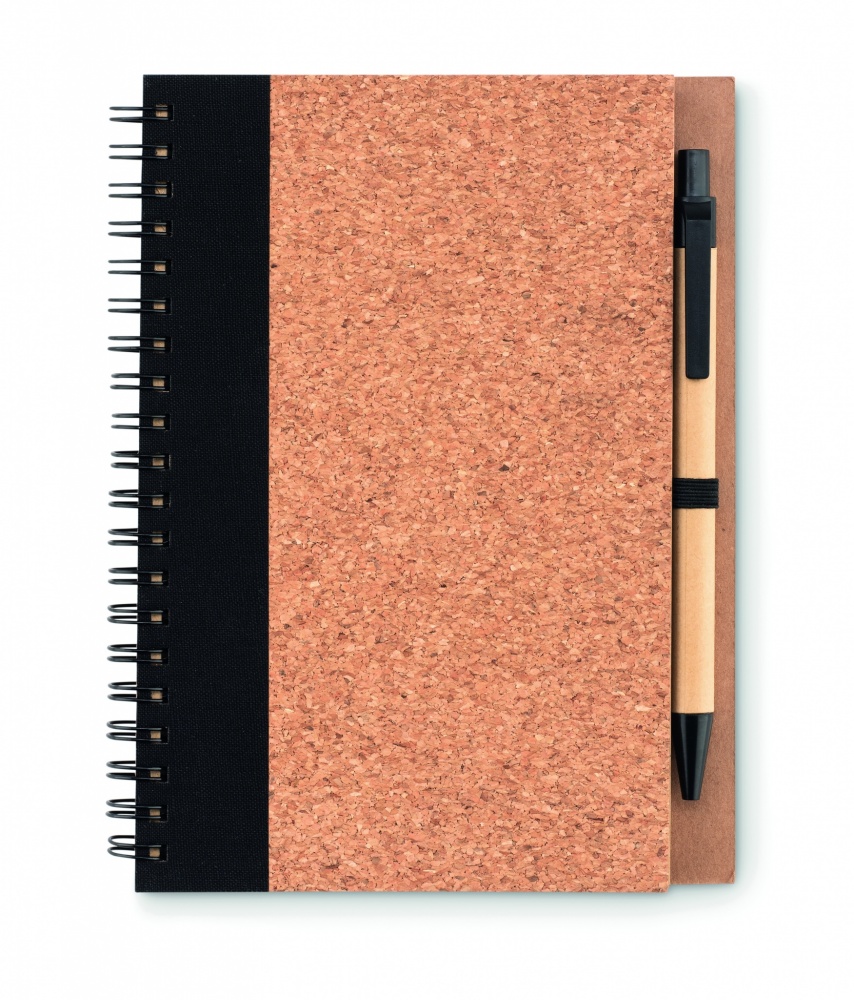 Logotrade promotional item picture of: Cork notebook with pen