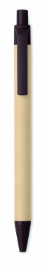 Logo trade corporate gifts image of: Push ball pen coffee husk/ABS
