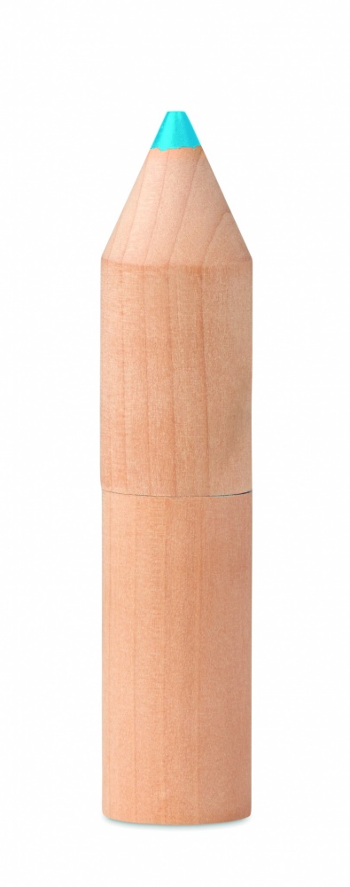 Logo trade promotional gifts picture of: 6 pencils in wooden box