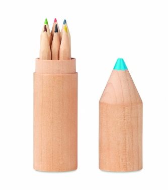 Logotrade corporate gift image of: 6 pencils in wooden box