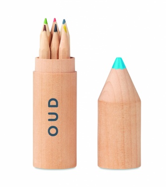 Logotrade advertising products photo of: 6 pencils in wooden box