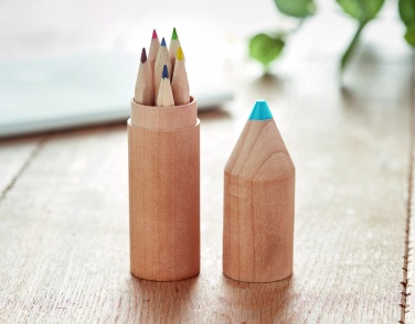 Logotrade promotional merchandise photo of: 6 pencils in wooden box