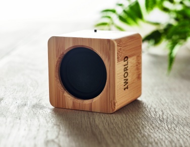 Logotrade promotional merchandise photo of: Bamboo wireless speaker