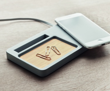 Logo trade promotional items image of: Wireless charging organizer10W