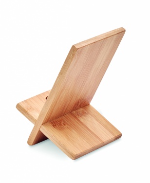 Logotrade advertising product image of: Bamboo phone stand/ holder WHIPPY