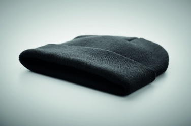 Logo trade promotional product photo of: Beanie in RPET with cuff