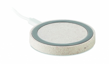 Logo trade business gifts image of: Wheat straw/ABS charger 5W