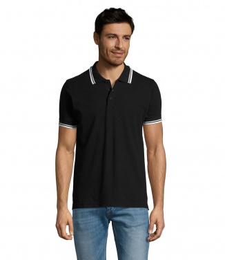 Logo trade promotional merchandise image of: PASADENA men polo 200g