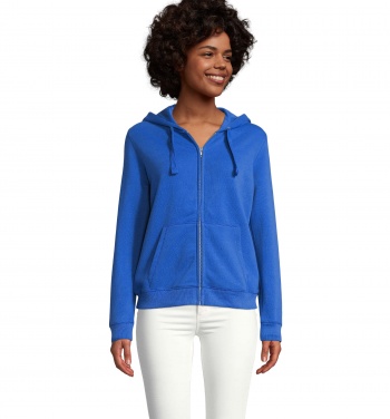 Logo trade advertising products picture of: SPIKE WOMEN ZIP HOOD SWEAT