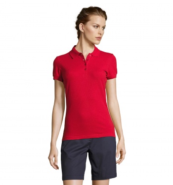 Logo trade corporate gifts image of: PEOPLE WOMEN POLO 210g