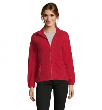 Logo trade promotional merchandise picture of: NORTH WOMEN ZIPPED FLEECE