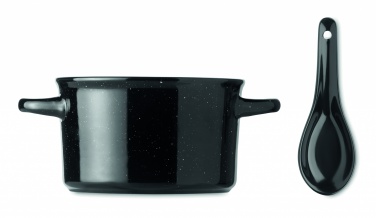 Logo trade advertising products picture of: Ceramic vintage bowl 550 ml