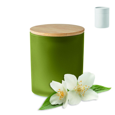 Logo trade corporate gifts picture of: Plant based wax candle 200 gr