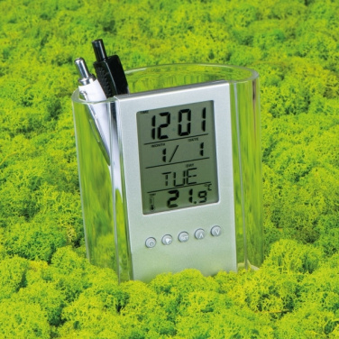 Logo trade promotional gifts picture of: Acrylic desk pen holder MADRID