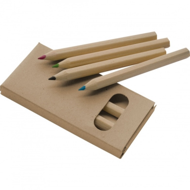 Logotrade corporate gift image of: Wooden crayons MINNIE