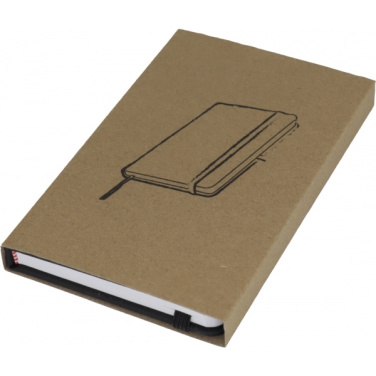 Logo trade promotional merchandise image of: A6 note book LUBECK