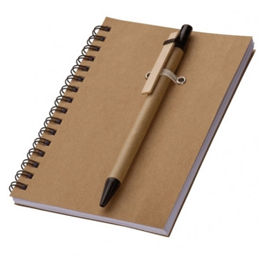 Logo trade promotional merchandise picture of: A6 ECO Notepad KEYSTONE
