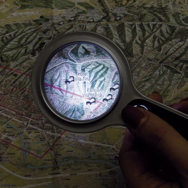 Logo trade advertising products picture of: Magnifying glass with LED GLOUCESTER
