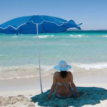 Logo trade promotional merchandise picture of: Beach umbrella FORT LAUDERDALE