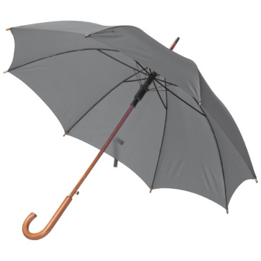 Logo trade promotional products picture of: Wooden automatic umbrella NANCY