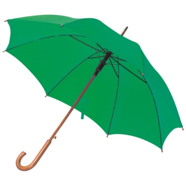 Logo trade promotional items image of: Wooden automatic umbrella NANCY