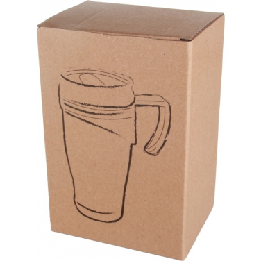 Logo trade promotional merchandise photo of: Stainless steel thermo cup EL PASO 400 ml