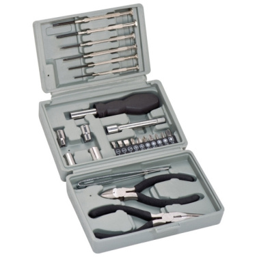 Logo trade promotional merchandise picture of: 25-parts tool set MANAGUA