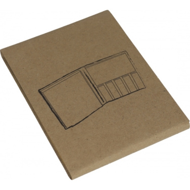Logo trade business gift photo of: Adhesive note pad BURLINGTON