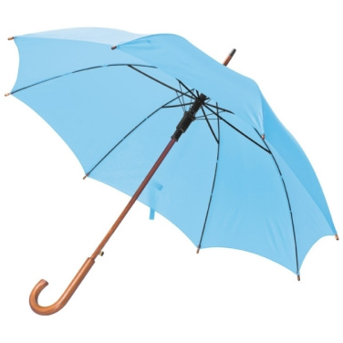 Logotrade promotional item picture of: Wooden automatic umbrella NANCY