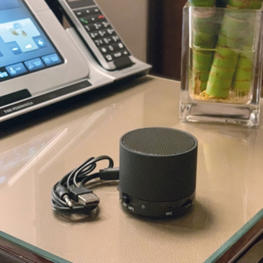 Logo trade corporate gifts image of: Mini Bluetooth speaker HAWICK