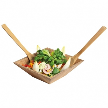 Logo trade promotional giveaway photo of: Bamboo salad servers CAPUA