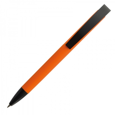 Logotrade advertising products photo of: Metal ballpen soft touch BRESCIA