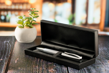 Logo trade advertising products picture of: Metal ballpen CHESTER