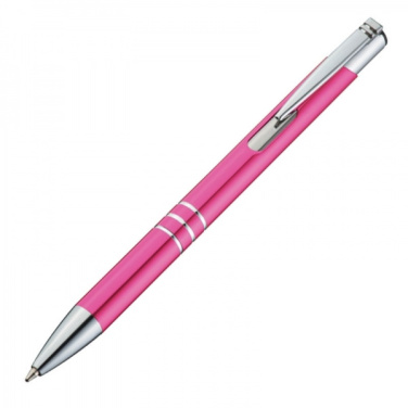 Logo trade business gifts image of: Metal ballpen ASCOT