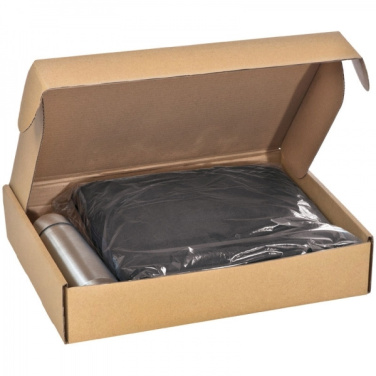 Logo trade promotional products image of: Set fleece blanket and thermal flask LIVERPOOL