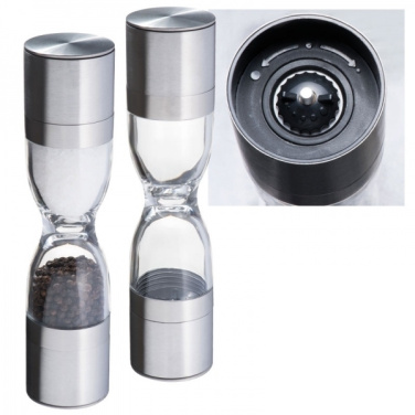 Logo trade promotional merchandise image of: Salt and pepper mill 2-in-1 ROME