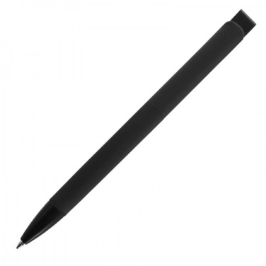 Logo trade promotional giveaway photo of: Metal ballpen soft touch BRESCIA