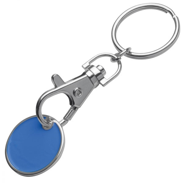 Logo trade promotional merchandise photo of: Keyring with shopping coin ARRAS