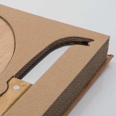 Logo trade promotional item photo of: Cheese chopping board with knife GOUDA