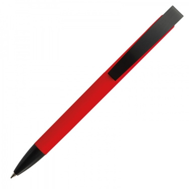 Logotrade promotional items photo of: Metal ballpen soft touch BRESCIA