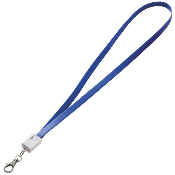Logo trade promotional merchandise photo of: Lanyard with usb cable LE PORT