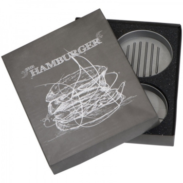 Logo trade promotional giveaways image of: Burger press with silicone brush TEXAS