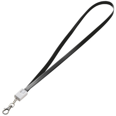 Logotrade promotional gift image of: Lanyard with usb cable LE PORT