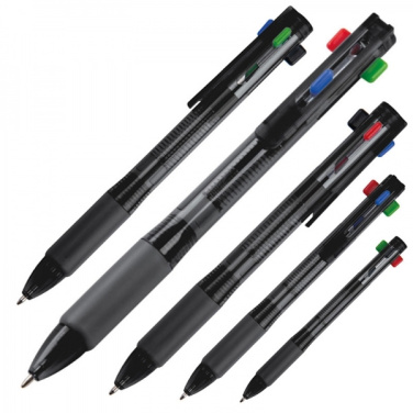 Logotrade promotional gift picture of: Plastic ballpen 4in1 NEAPEL