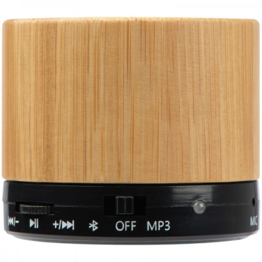 Logo trade promotional giveaways picture of: Bamboo bluetooth speaker FLEEDWOOD