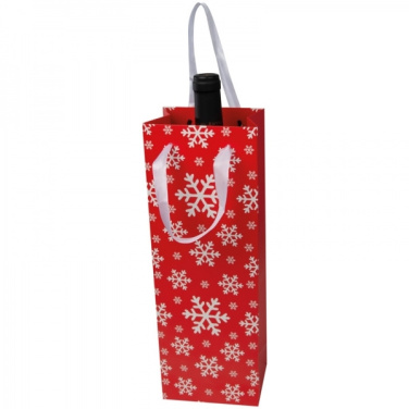 Logo trade corporate gift photo of: Wine bag in Christmas design LAPLAND